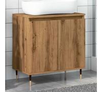 UJCHVHN Article-Salle de Bain Cabinet Artisan Chêne 58x33x60 cm Bois d'ingénierie, Ensembles de meubles, Ensembles de meubles de salle de bain