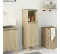 UJCHVHN Article-salle de bain Cabinet de salle de bain Chêne Sonoma 30 x 30 x 100 cm Bois d'ingénierie, ensembles de meubles, ensembles de meubles de salle de bain