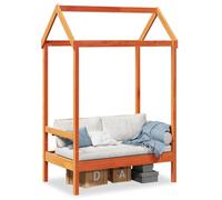 UJCHVHN Banc avec toit ciré marron 117,5 x 70 x 176,5 cm en pin massif, bancs