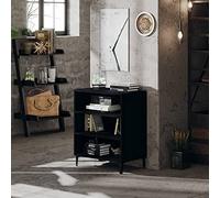 UJCHVHN Buffet noir 57 x 35 x 70 cm en bois d'ingénierie, buffets et buffets de rangement