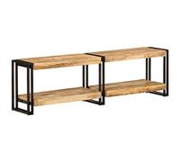 UJCHVHN Meuble TV en bois massif de manguier 140 x 30 x 40 cm