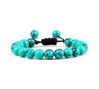 UJEDFHV bracelet de perles Bracelet tendance en perles de pierre naturelle 8 mm for femmes et hommes, réglable, bijoux couple for le yoga(Color-10)