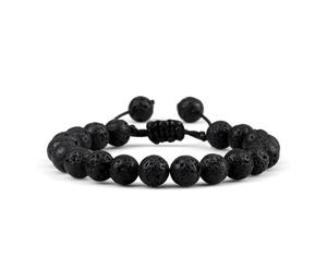 UJEDFHV bracelet de perles Bracelet tendance en perles de pierre naturelle 8 mm for femmes et hommes, réglable, bijoux couple for le yoga(Color-03)