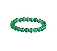 UJEDFHV bracelet de perles Bracelets de perles rondes en pierre naturelle for femmes, tendance, 6, 8 et 10 mm, corde élastique, bijoux yoga(Beads 6mm,Dark Green)