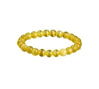 UJEDFHV bracelet de perles Bracelets de perles rondes en pierre naturelle for femmes, tendance, 6, 8 et 10 mm, corde élastique, bijoux yoga(Beads 10mm,Yellow)