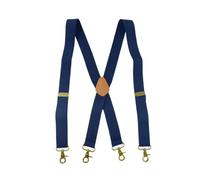 UJEDFHV Bretelles Homme 1Pc 3.5X120cm Men Suspenders 4 Clip Buckles Adjustable X-shaped Clasp Hook Braces Adult Belt For Pants Jeans Strap Accessories(Deep Green)