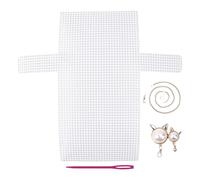 UJEDFHV Canevas Plastique Kit de matériel de Bricolage for Sacs à Tricoter, Crochet, Cadre en Plastique, Feuille for Bricolage, Tissage auxiliaire, Sac à bandoulière, Accessoire