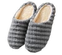 UJEDFHV Claquette Hommes Chaussons for hommes hiver en peluche chaud maison chaussures femmes fourrure pantoufle intérieur Silence confort sol diapositives chambre(Style2-dark gray,42-43(fit 41-42))