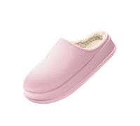 UJEDFHV Claquette Hommes EVA Automne Et Hiver Maison Pantoufles Femmes Homme Intérieur Ménage Pantoufles Grande Taille 46 47 Couple Imperméable Antidérapant Semelle Épaisse(Pink,38-39)