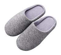 UJEDFHV Claquette Hommes Pantoufles de maison en peluche for hommes et femmes, chaussures plates chaudes douces, d'intérieur, couleur bonbon, automne hiver(D-Gray,44-45)
