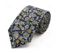 UJEDFHV Cravates Homme Cravate en coton à motif floral chic for homme, magnifique cravate à motif floral, couleur claire, décontractée, étroite, accessoire de costume(41)