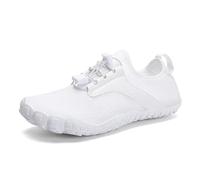 UJEDFHV des Chaussures pour La Mer Chaussures d'eau Unisexes À Séchage Rapide for La Plage Et L'été, Chaussures De Pataugeoire Légères Et Durables(White,41)