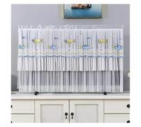 UJEDFHV Housse Tv Lace TV Dust Cover Desktop Wall Mounted LCD Turn On The Simple Hanging For Household Use Without Removing It(Red,105 x Height 65cm)