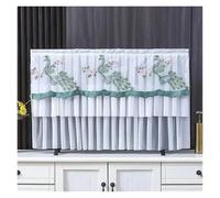 UJEDFHV Housse Tv Lace TV Dust Cover Desktop Wall Mounted LCD Turn On The Simple Hanging For Household Use Without Removing It(Dark Grey,160 x Height 95cm)
