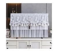 UJEDFHV Housse Tv Lace TV Dust Cover Desktop Wall Mounted LCD Turn On The Simple Hanging For Household Use Without Removing It(Color 02,160 x Height 95cm)