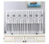 UJEDFHV Housse Tv Lace TV Dust Cover Desktop Wall Mounted LCD Turn On The Simple Hanging For Household Use Without Removing It(Burgundy,150 x Height 90cm)