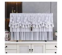 UJEDFHV Housse Tv TV Dust Cover Can Be Turned on Without Remove The Hanging Desktop Thin LCD Protective with Lace Simple(Color 04,88x50cm)