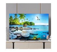 UJEDFHV Housse Tv Universal TV Cover Protective Household Dust Cloth Machine Washable Soft And Silky Decoration 32-75 Inch(Color-15,55 Inch)