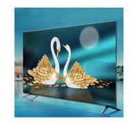 UJEDFHV Housse Tv Universal TV Cover Protective Household Dust Cloth Machine Washable Soft And Silky Decoration 32-75 Inch(11,40-43 Inch)