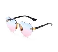 UJEDFHV Lunettes de soleil de cœur Lunettes de soleil Ocean Lenses plein air Protection for enfants en forme cœur for pour fête de mariage(Color-10)