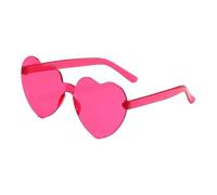 UJEDFHV Lunettes de soleil de cœur Women's Heart Sunglasses Wedding Bachelorette Bridesmaid Beach Party Multi-Color Photo Props pour fête de mariage(Color 01,1PC)