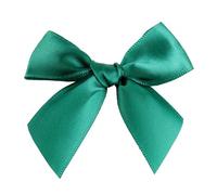 UJEDFHV Mini nœud Nœuds de Ruban en Satin Polyester, Couvre-Chef à Fleurs, vêtements for fête Mariage, décoration Artisanale DIY pour Couture DIY(100pcs,6dark Green)