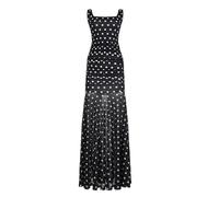 UJEDFHV Robe à Pois Robes décontractées à Pois for Femmes, en Transparente, Coupe ajustée, Chic, Simple, Trench, Robes d'été pour Faire la fête(S)
