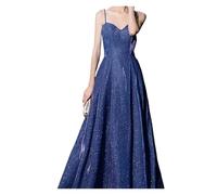 UJEDFHV Robes de soirée Tenue de Performance chœur d'hôte à Bretelles Longues en V for Anniversaire Femme pour Partie(Color 3,XL)