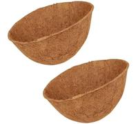 UJEDFHV Rouleau de Doublure Coco Kit de 2 Tapis en Fibre Coco for Coussins, doublures végétales, Rouleaux Moquette, for suspensions murales, paniers Suspendus et Pots Fleurs(14 inches)