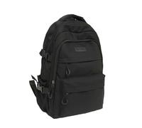 UJEDFHV Sac De Cours Cartable unisexe, nouveau, japonais, simple, for lycéen, collège, sac à dos grande capacité(Black)