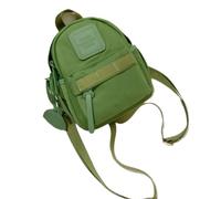 UJEDFHV Sac De Cours Sac à dos de petite taille for filles, couleur unie, for loisirs en plein air, mini sac toile(Green)