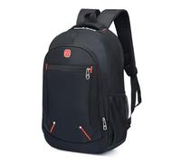 UJEDFHV Sac De Cours Sac à dos d'école grande capacité for étudiants, décontracté, couleur unie, matériau Oxford, sac for hommes, simple et multifonctionnel