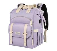 UJEDFHV Sac De Cours Sac à dos for ordinateur portable 15,6 pouces for femme, idéal for les voyages, études, médecins, enseignants et infirmières(Purple)