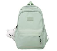 UJEDFHV Sac De Cours Sac à dos imperméable en nylon for adolescentes, sac tendance for filles, bandoulière for lycéennes, noir(Blue)