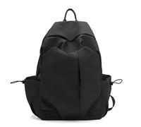 UJEDFHV Sac De Cours Sac à dos simple for femme, couleur unie, vintage, rouge, grande capacité, étanche, for voyage, décontracté, coréen, populaire(Gray)