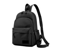 UJEDFHV Sac De Cours Sac à dos tendance for homme, mini sac multifonctionnel doux au toucher, bandoulière for, portefeuille for, de voyage(Black)