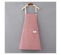 UJEDFHV Tablier De Cuisine Tablier de cuisine en coton et lin, imprimé à rayures, Anti-huile, sans manches, for hommes femmes, cuisson, taille, for la maison(Style C)
