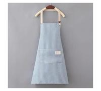 UJEDFHV Tablier De Cuisine Tablier de cuisine en coton et lin, imprimé à rayures, Anti-huile, sans manches, for hommes femmes, cuisson, taille, for la maison(Style B)