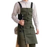 UJEDFHV Tablier De Cuisine Tablier en jean for homme et femme, idéal for le travail salon de thé, coiffeur, jardinier, restaurant, serveur, cuisine(Green)