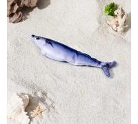 UJHKAQVGT Poisson flottant réaliste de la taille d'une bouchée - Jouets interactifs pour chat pour toutes les races - 3 modes de battement activés par le robinet - Sardine/Saury/Croaker jaune - 18 cm