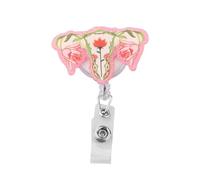 UJIMS Cadeau de reconnaissance de gynécologie pour utérus - Badge OBGYN pour le travail et l'accouchement - Cadeaux d'infirmière obstétricale, 1, Acier inoxydable, Strass