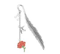 UJIMS Hadestown Merchandise Marque-pages musicaux en forme de fleur rouge pour elle Broadway Cadeau musical pour les amateurs de musique (marque-pages musicaux)