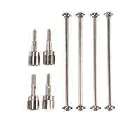 Ujjdwiurgh 08029 Dogbones 89,5 Mm et Essieu de Roue 02033 Arbre D'EntraîNement pour 1/10 Exceed Le Camion de la Voiture TéLéCommandé Argent de Remplacement