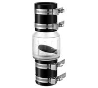 Ujjdwiurgh 1-1/2" CV-150 Clapet Anti-Retour de Pompe de Puisard, Clapet à Ressort pour la Prévention Du Reflux, Clapet Anti-Retour Silencieux avec Pinces Facile à Utiliser et