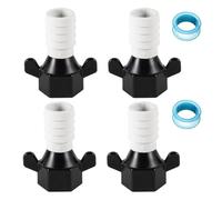 Ujjdwiurgh 1/2 Pouce X14 NPT X1/2 Pouce Adaptateur Pivotant Droit pour Pompe à Eau RV Raccords avec D'Étanchéité Fileté, pour Pompe à Eau