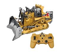 Ujjdwiurgh 1:24 2.4GHz 9 Canaux TéLéCommande Tracteur Jouet Bulldozer RC Alliage D'Aluminium IngéNierie Tracteur pour Enfants Style A