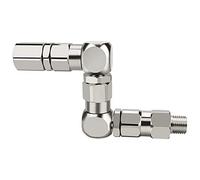 Ujjdwiurgh 1/4 Accessoire de Pompe de PulvéRisateur de Peinture à Joint de Type Z 1/4 (M) X 1/4 Pouce (F) Z-Swivel 6500PSI Rotation à 360° en Acier Inoxydable