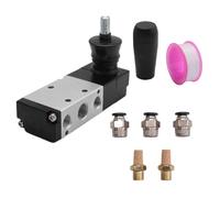 Ujjdwiurgh 1/4" NPT 5 Voies 3 Positions Vanne Pneumatique à Levier Manuel ÉLectrovanne Pneumatique ContrôLe Manuel Push-Pull 4H230C-08