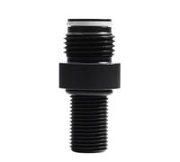 Ujjdwiurgh 1 adaptateur de bouchon à déconnexion rapide 5/8-18UNF vers G1/2-14 en aluminium noir avec joint torique d'étanchéité