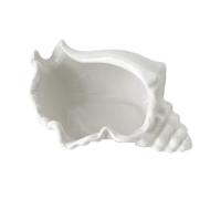 Ujjdwiurgh 1 bougeoir en forme de coquillage de conque, plat à bijoux en forme de coquillage, plateau à bijoux en céramique sur le thème de la plage de l'océan